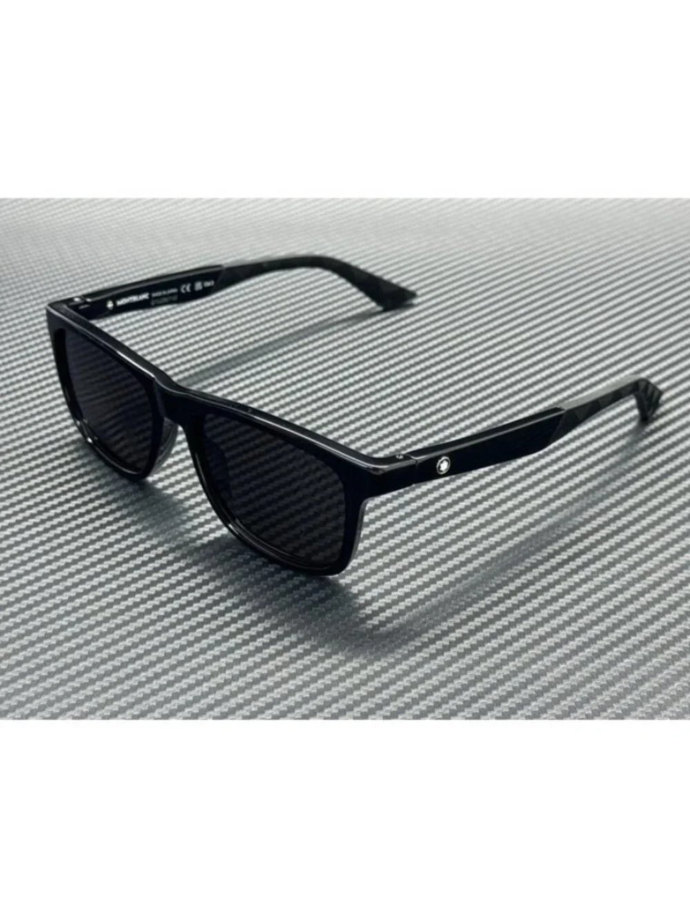 New Montblanc Men Black Sunglasses 55-17-145